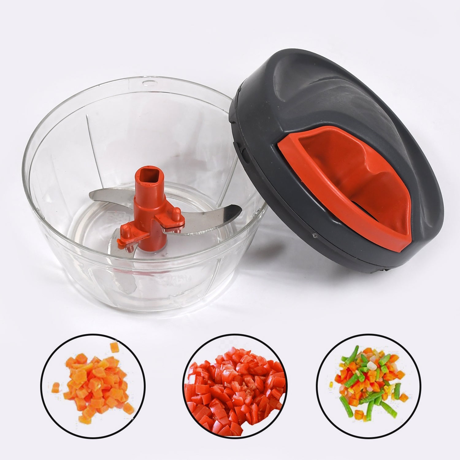 2913b Chopper with 3 Blades for Effortlessly Chopping Vegetables and Fruits for Your Kitchen (brown box) DeoDap 2913b Chopper with 3 Blades for Effortlessly Chopping Vegetables and Fruits for Your Kitchen (brown box) DeoDap